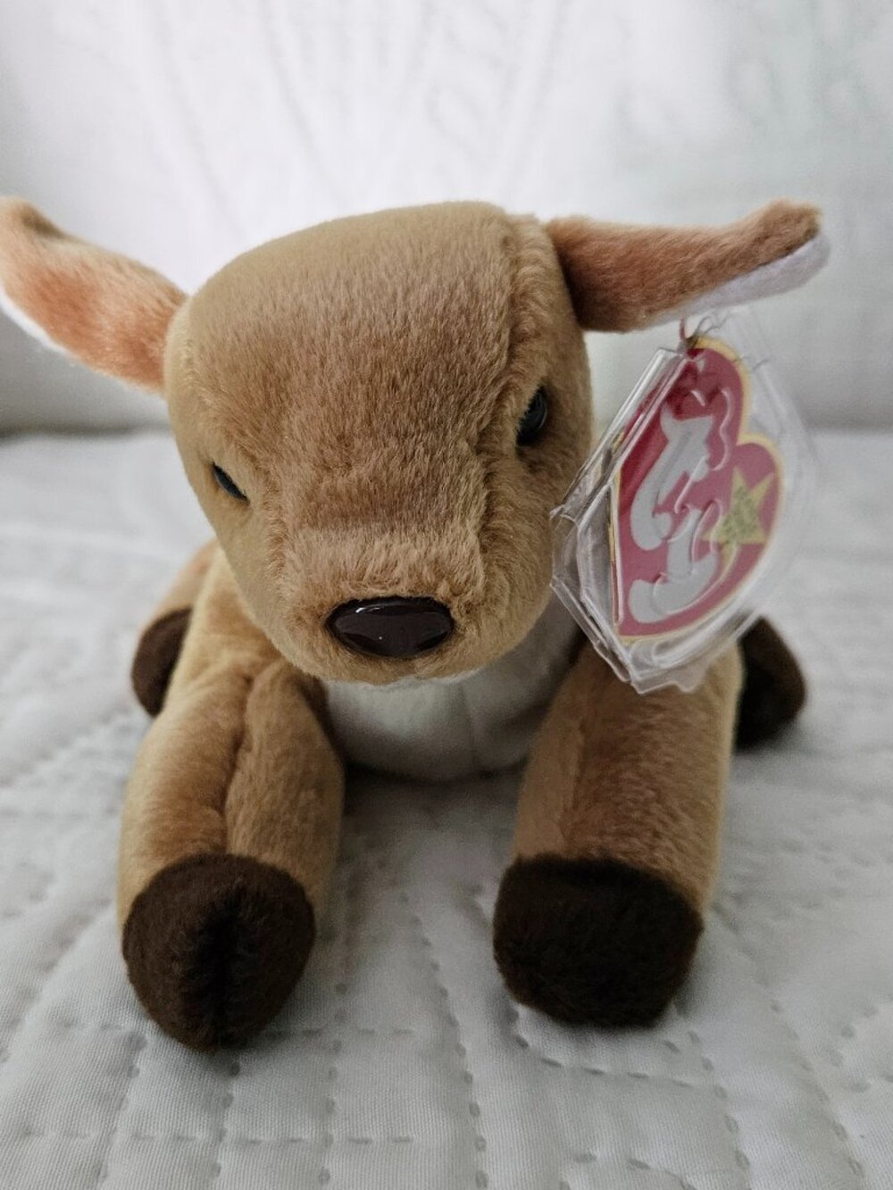 Ty Beanie Babies, Whisper the Deer, Retired, 1998